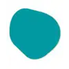 Blauw - Aqua - Effen - Kleur Wandcirkel Organisch Forex 3mm klein 629 -3d