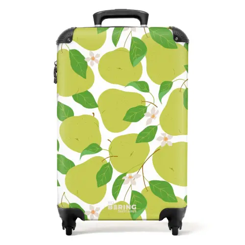 Pastel fruit - Peren NBS - Handbagage koffer - Kinderen Unisex middel -productfoto_recht
