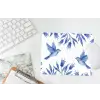 Modern - Vogels - Delfts - Blauw muismat rubber klein -witbureau