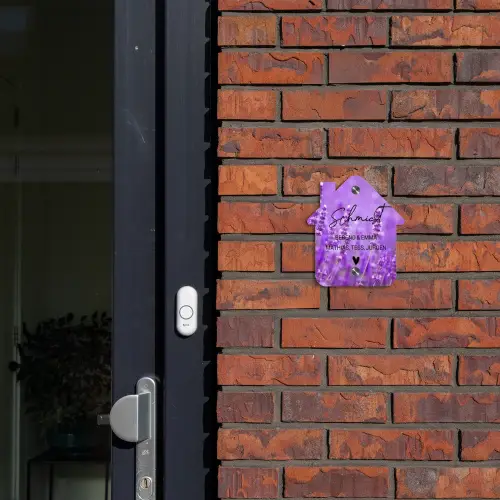 Lavendel - Sierlijk Naambord Huisje klein -sfeer2