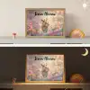 Hamster - Bloemen - Roze - Oranje Light Box met batterij (Wandlamp kind) middel -sfeer3_kind
