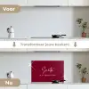 Santa - Wine - Rood - Kerst - Kerstman keuken achterwand spatscherm klein -voor_na_NL