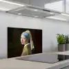 Meisje met de parel - Schilderij - Oude meesters - Vermeer keuken achterwand spatscherm klein -3d_schuin