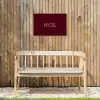 Bordeaux - Nice - minimalistisch Tuinposter op houten frame 2 cm dik klein -sfeer4