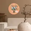 Boeket - Strikje - Quote Wandcirkel kunststof plaat 5mm dik klein -sfeer1