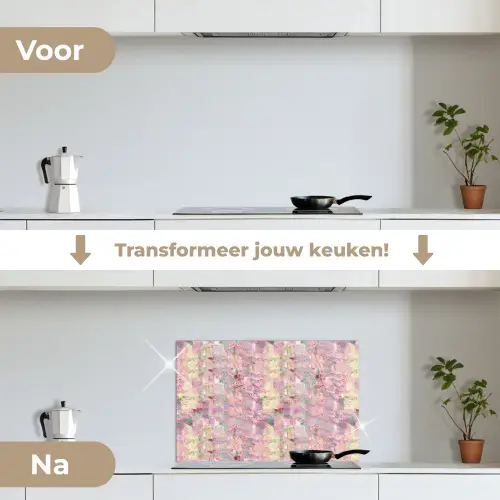 Multi - Zacht - Verf keuken achterwand spatscherm klein 900 -voor_na_NL
