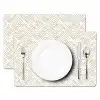 Abstract - Ruit - Beige Placemat vinyl groot 368 -zzsfeer2_Kitchenyeah-website