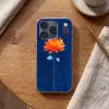 Bloem - Oranje - Bladeren Telefoonhoesje iPhone 17 Pro klein -sfeer1