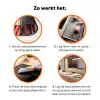 Vaas - Bloemen - Vlinder - Rood Inductie beschermer vinyl 3mm klein -zzzzzzz-td-werking