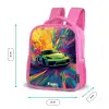 Sportwagen - Explosie - Kleurrijk - Verfstrepen Kinderrugzak - Roze middel -productfoto_formaten