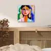 Portret - Vrouw - Modern aluminium wit klein -sfeer3