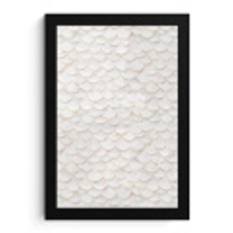 Schubben - Wit - Elegant fotolijst zwart zonder passe partout klein 224 -3d