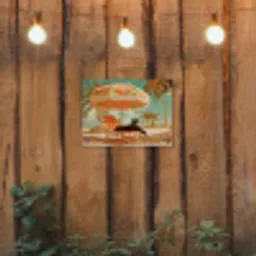 Panter - Zwart - Strand - Parasol tuinposter los doek klein -sfeer1