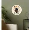 Bloemen - Oranje - Planten - Sierlijk Wandcirkel kunststof plaat 5mm dik klein -sfeer3