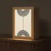Geometrische bogen - Minimalistisch - Symmetrisch Light Box met kabel (Tafellamp) klein -z3d_website