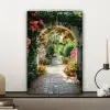 Doorkijk - Bloemen - Natuur - Bloementuin canvas 2cm klein -sfeer6