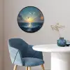 Meeuwen - Zee - Wolken -Blauw Fotolijst rond zonder passe partout klein -sfeer2