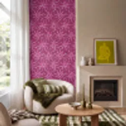 Bohemian - Zon - Magenta Behang Vinyl klein 1060 -sfeer2