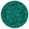 Vloeiend - Olie - Verf - Groen Wandcirkel kunststof plaat 5mm dik klein 188 -3d