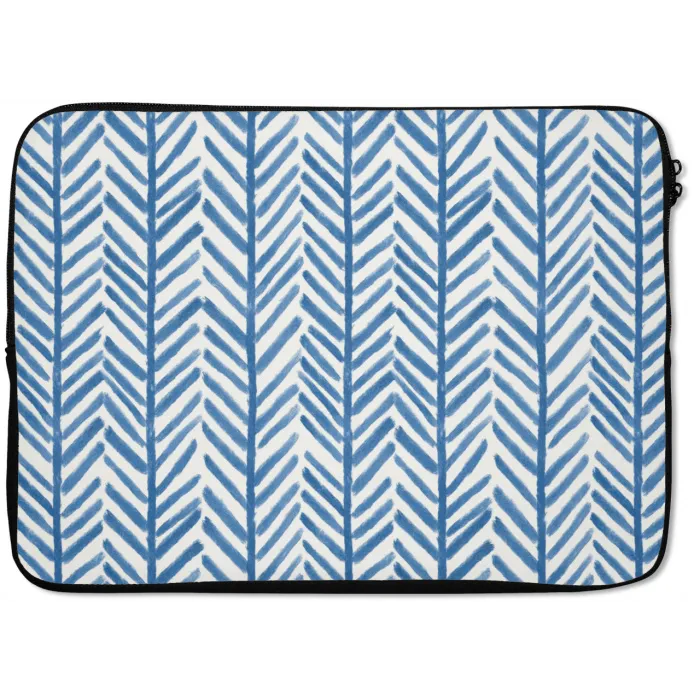 Patroon - Streep - Blauw laptophoes neopreen klein 279 -zkaufland3dotto