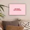 No rain no flowers - Minimalistisch - Roze - Bloem canvas 2cm klein -sfeer1