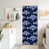 Vissen - Bloemen - Blauw deurposter klein 289 -sfeer5