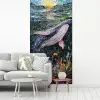 Mozaïek - Walvis - Koraal - Water fotobehang vinyl groot -woonkamer