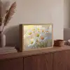 Madeliefjes - Wit - Zonlicht Light Box met batterij (Wandlamp) middel -sfeer2