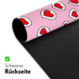 Hartjes - Patroon - Rood Muismat XXL klein 681 -ysfeer2_duits