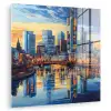 Zonsondergang Frankfurt - Stad - Skyline - Water plexiglas 5mm klein -zzzproduct_nieuw