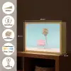 Palmboom - Strandhuis - Roze Light Box met batterij (Wandlamp) middel -USP_websiteoverzichtNL