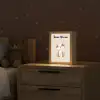 Hond - Gevlekt - Bruin Light Box met kabel (Kinderlampje) klein -sfeer1_kind