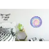 Spiraal - Tie dye - Pasteltinten Wandcirkel aluminium klein -kinderkamer