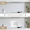 Vissen - Water - Wit keuken achterwand spatscherm klein -voor_na_NL