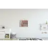 Where to next - Strand - Voetstappen textielposter latten blank klein -kinderkamer