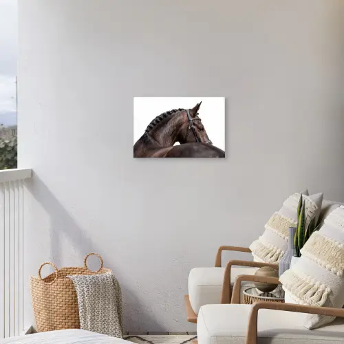 Portret - Paard - Elegant Tuinposter op houten frame 2 cm dik klein -sfeer1