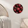 Rood - Fruit - Kersen Wandcirkel kunststof plaat 5mm dik klein -sfeer5