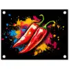 Peper - Graffiti - Verf - Abstract - Modern - Kleurrijk tuinposter los doek klein -3d