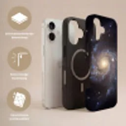 Kosmos - Sterrenstelsel - Donker Toughcase MagSafe Apple iPhone 17 klein -USP_Lagen_NL