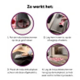 Kersen - Blokken - Rood Inductie beschermer vinyl 3mm klein 276 -zzzzzzz-cc-werking