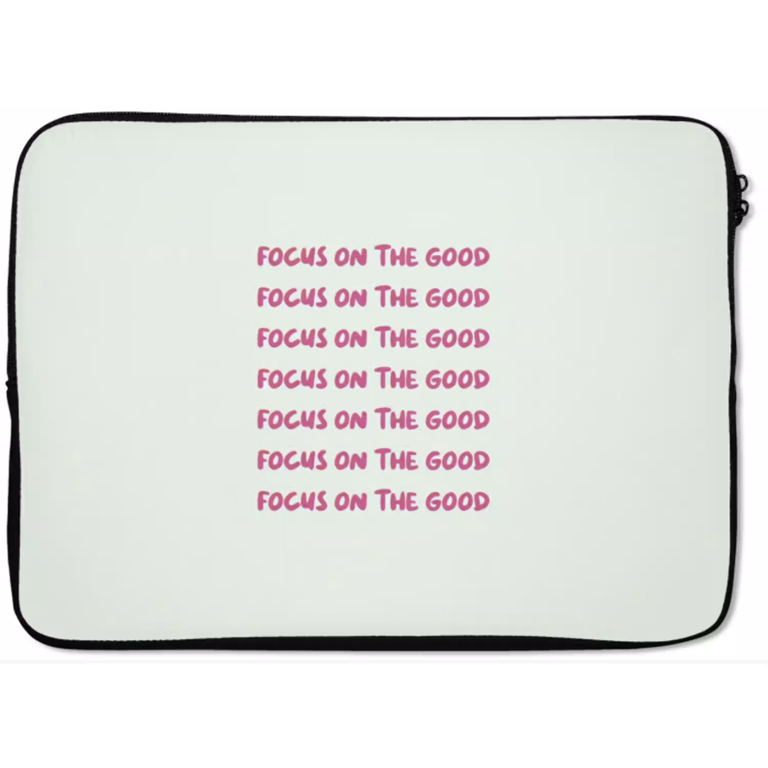 Focus on the good - Roze laptophoes neopreen klein -zkaufland3dotto