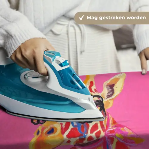 Giraf - Roze - Bril - Sjaal Wandkleed katoen klein -sfeer9