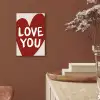 Loveyou - Hart - Rood aluminium wit klein -sfeer4