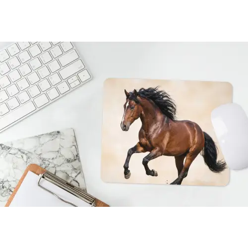Paard - Galop - Energie muismat rubber klein -witbureau