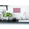 Bananen - Patroon - Blauw - Roze Muursticker klein -keuken