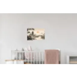 Azië - Landschap - Kleurrijk Muursticker klein -kinderkamer