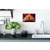 Broodje - Bontjas - Goud Muursticker klein -keuken
