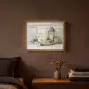 Stilleven - Wit - Kaarsen - Rustiek - Natuur Light Box met batterij (Wandlamp) middel -sfeer4