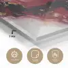 Rood - Abstract - Goud - Modern plexiglas 5mm klein -sfeer2