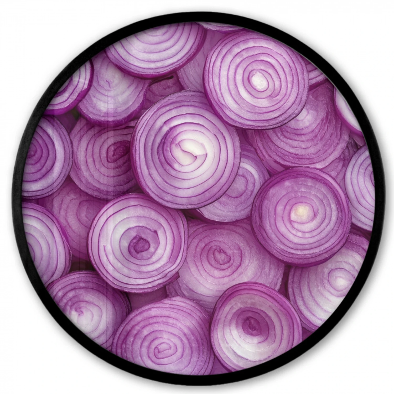 Paars - Uien - Close up Fotolijst rond zonder passe partout klein -3d